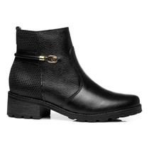 Bota Feminina Couro Pegada Tratorada Cano Baixo Leve Cor:PretoTamanho:39Genero:Feminino Bota Feminina Couro Pegada Tratorada Cano Baixo Leve Cor:PretoTamanho:39Genero:Feminino