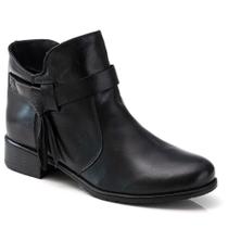 Bota Feminina Couro Zíper Casual Conforto Macio Dia a Dia Bota Feminina Couro Zíper Casual Conforto Macio Dia a Dia