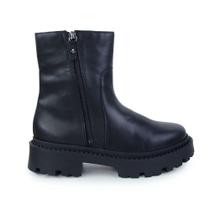 Bota Feminina Cravo e Canela Couro Preta - 1222CC