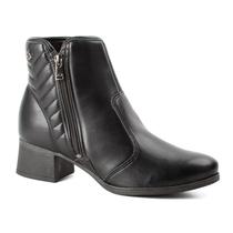 Bota Feminina Dakota Ankle Boot Salto Baixo Cano Curto D2453 Preto Bota Feminina Dakota Ankle Boot Salto Baixo Cano Curto D2453 Preto