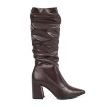 Bota Feminina Dakota Cano Alto Amassada Tendência Moda D2173