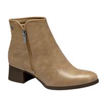 Bota Feminina Dakota Cano Curto Preta Salto Baixo Confortável Casual