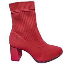 Bota Feminina DAKOTA Cano Médio Malha Elastano G 9905