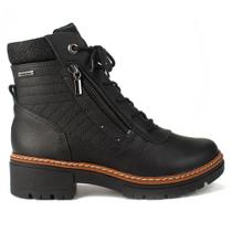 Bota Feminina Dakota Coturno de Couro Preto