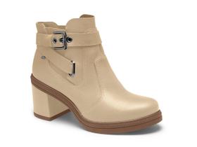 Bota Feminina Dakota Couro Salto Bloco Cano Curto Da091