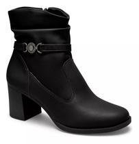 Bota Feminina Dakota Montaria Plataforma Salto Bloco DA825