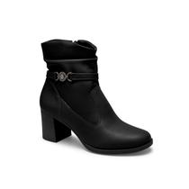 Bota feminina dakota original salto bloco bico fino conforto