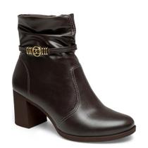 Bota Feminina Dakota Salto Bloco Confortável Casual D2195 - Marrom - 36