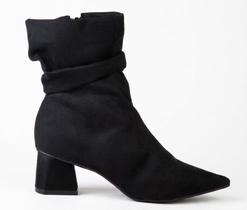 Bota Feminina De Bico Fino Bebecê T3842-054 Bota Feminina De Bico Fino Bebecê T3842-054