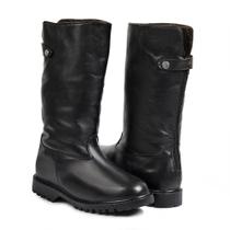 Bota Feminina de Inverno para Neve em Couro em Lã Impermeáv