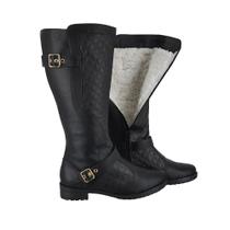 Bota Feminina de Neve 100% forrada Lã Pelo Inverno Montaria Impermeável ML3603