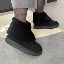 Bota Feminina de Pelos Vielha Camurça Australiana Cano Baixo Bota Feminina de Pelos Vielha Camurça Australiana Cano Baixo