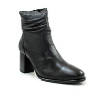 Bota Feminina Drapeada Chamonix em Couro