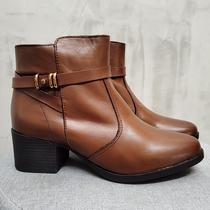 Bota Feminina Durazo Couro Legítimo Cano Médio
