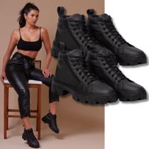 Bota Feminina elegante, kit 2 pares Preto, Sola de borracha Antiderrapante, conforto e Leveza. Bota Feminina elegante, kit 2 pares Preto, Sola de borracha Antiderrapante, conforto e Leveza.