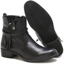 Bota Feminina elegante Preta Free jump