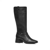 Bota Feminina Em Couro Montaria Pegada Preta Bota Feminina Em Couro Montaria Pegada Preta