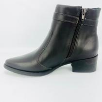 Bota Feminina em Couro, Salto baixo - Ref 403 Via Telli