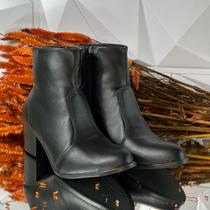 Bota Feminina FootFlex Salto e Cano Médio Confortável