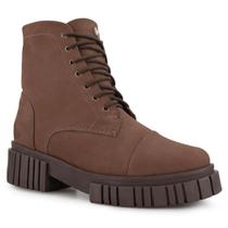 Bota feminina forrada em lã sintética Tractor Lace Ref.:22807 Bota feminina forrada em lã sintética Tractor Lace Ref.:22807