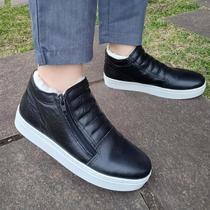 Bota Feminina Forrada Liniers Couro Pelinhos Neve Bota Feminina Forrada Liniers Couro Pelinhos Neve