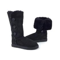 Bota Feminina Illi Boots Pele Ovina II Preta - 1006