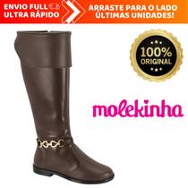 Bota Feminina Infantil Over Montaria Molekinha Cano Alto Ultra Conforto
