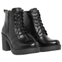 Bota Feminina Ipê Mulato Cano Médio de Couro Zíper Lateral Salto Grosso 9cm Cor Preto Bota Feminina Ipê Mulato Cano Médio de Couro Zíper Lateral Salto Grosso 9cm Cor Preto