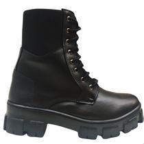 Bota Feminina Lamarca Tratorado Cano Em Elastico