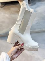 Bota Feminina Leticia Chelsea Off-white