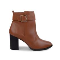 Bota Feminina Lia Line Cano Baixo Marrom - 2307