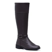 Bota Feminina Lisa Zíper Cano Longo Casual Conforto Moderna Bota Feminina Lisa Zíper Cano Longo Casual Conforto Moderna