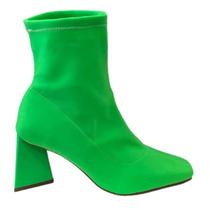 Bota Feminina Lycra Salto Triangulo Suzana Santos 4083.73193