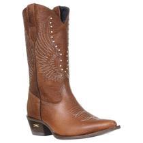 Bota Feminina Marrom Bico Fino Jácomo 38506