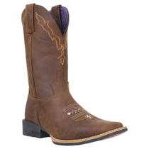 Bota Feminina Marrom Bico Quadrado Jácomo 38504