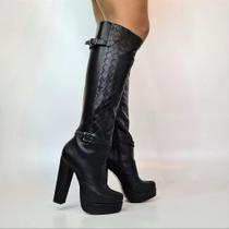 Bota Feminina Meia Pata Cano Longo Numeração Especial Nalu