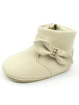 Bota Feminina Menina Bebê Botinha Recém Nascido Laço Lateral Bota Feminina Menina Bebê Botinha Recém Nascido Laço Lateral