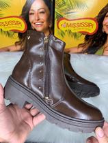 Bota Feminina Mississipi Berteli Tratorada Ziper Conforto Bota Feminina Mississipi Berteli Tratorada Ziper Conforto