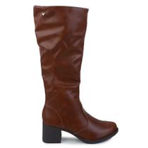 Bota Feminina Mississipi Cano Longo Marrom Tabaco - J0832