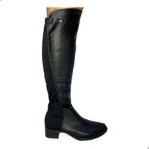 Bota Feminina Mississipi Salto Bloco Cano Longo Modelo Over The Knee Bota Feminina Mississipi Salto Bloco Cano Longo Modelo Over The Knee