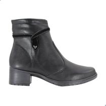 Bota Feminina Mississipi Salto Médio Bloco Berteli Preto Bota Feminina Mississipi Salto Médio Bloco Berteli Preto
