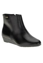 Bota Feminina Modare Anabela Baixo Cano Curto 7076.100 Preto