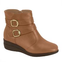 Bota Feminina Modare Anabela Salto Médio Conforto 7085106 Tamanho:33 BRCor:Caramelo