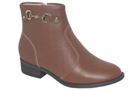 Bota Feminina Modare Cano Baixo Aplique Metálico Bota Feminina Modare Cano Baixo Aplique Metálico