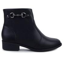 Bota Feminina Modare Cano Baixo Preta - 7057