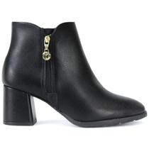 Bota Feminina Modare Ultra Conforto Cano Curto Salto Bloco 7078.101 Bota Feminina Modare Ultra Conforto Cano Curto Salto Bloco 7078.101