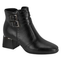 Bota Feminina Modare Ultraconforto Salto Bloco Cano Curto 7082.108.20081 Cor:PretoTamanho:40