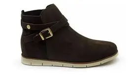 Bota Feminina Moleca 5329 Cano Curto Salto Anabela Baixo Bota Feminina Moleca 5329 Cano Curto Salto Anabela Baixo