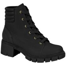 Bota Feminina Moleca 5338.107 Coturno Tratorada Salto Bloco