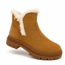 Bota Feminina Moleca Cano Baixo Tratorada Casual 5344.308 - 34 Bota Feminina Moleca Cano Baixo Tratorada Casual 5344.308 - 34
